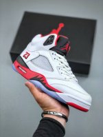 air Jordan 5 Retro Fire Red Black Tongue Aj5 Jordan 5 Rukawa Kaede Flame Red