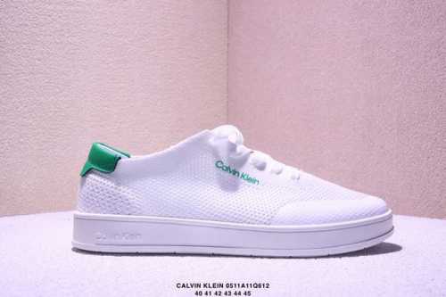 Calvin Klein Mesh Round-Toe Lace-Up Low-Top Skate Shoe For Men Xm0511Q612