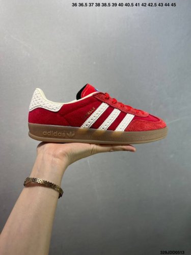Adidas Originals Gazelle Indoor Retro Three-Leaf Clover Slip-Resistant Transpare
