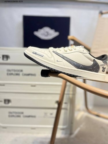 Company-Grade First-Layer Leather Jordan Air Jordan 1 Low Aj1 Low-Top Series Bas