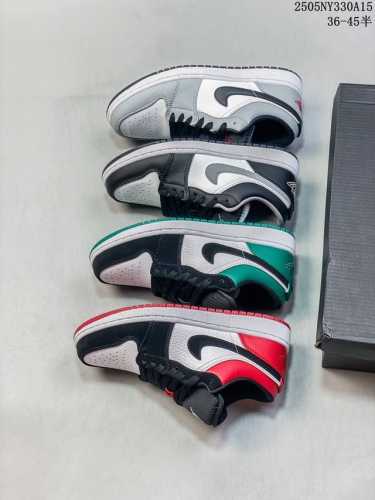 air Jordan 1 Low Jordan 1 Low-Top Sneakers, Leather Material, Genuine Label,