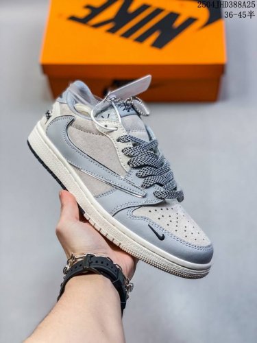 Company-Level Aj1 Inverted Hook Travis Scott X Air Jordan 1 "Reverse Mocha" Aj1