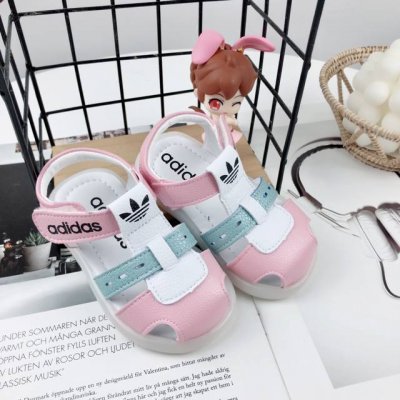 No Returns Or Exchanges Ad Infant And Toddler Toe-Covered Sandals With Velcro De