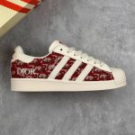 Local Core Private Adidas Originals Superstar X Dior White And Red Starry Sky Lo