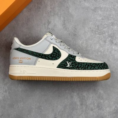 Local Core Private Nike Air Force 1 '07 Low Lv Collaboration Green Stone Pattern