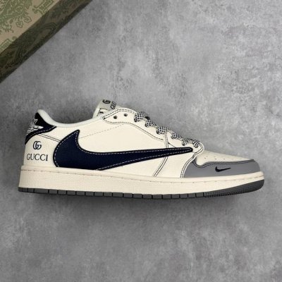 Local Core Private Travis Scott X Nike Air Jordan 1 Low X Gucci Reversed Gray Wh