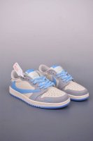 fragment X Travis Scott X Lv Air Jordan 1 Low Three-Party Joint Inverted Hook