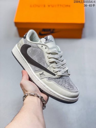 Nike Air Jordan 1 Low Custom Color Matching Custom Aj-High-End Custom Low-Top Re