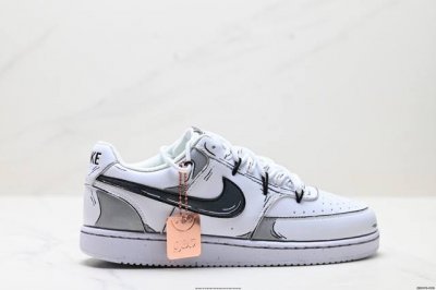 Corporate-Level Nike Court Vision Lo Diy Customized Low-Top Versatile Breathable