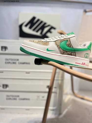 Gucci X Nk Air Force 1'07 Low Air Force One Low-Top Casual Shoes#Customized Leat