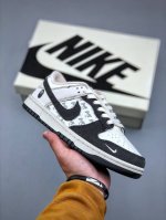 Nike Sb Dunk Low Bape Ape Head Joint-Starry Sky Black And White Anniversary High