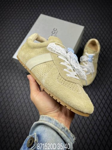 D New Arrival Gg-Cc Lace Bow Dexun Shoes Suede Leather Series Forrest Gump Retro