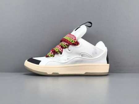 Channel Advantage! Dongguan-Made Lanvin Curb Leather Patchwork Low-Top Sneakers, - Click Image to Close