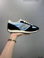 New Balance Nb 471 Series Fabric Cowhide Leather Retro Fashion Slip-Resistant Du