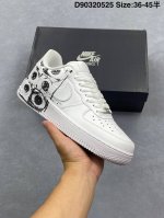 Company-Level Cdg X Sup X Air Force 1 Low Three-Party Joint White And Black Graf