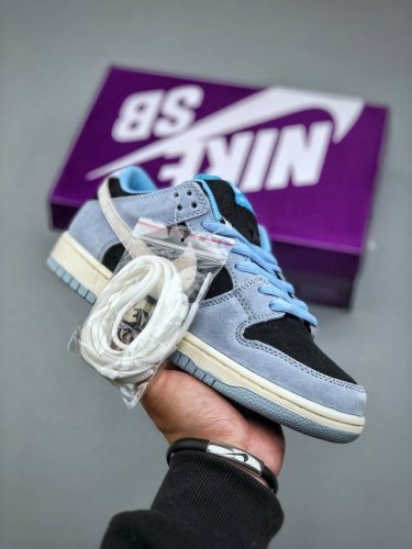 Today's Welfare Nike Sb Dunk Low Blue And Black Low-Top Casual Sneakers This Mod