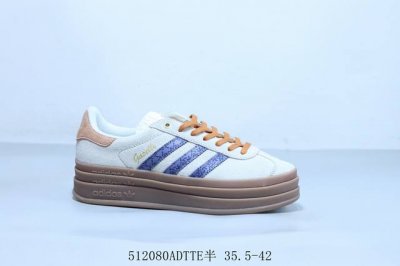 adidas Adidas Gazelle Bold Low-Top Wear-Resistant Thick-Soled Height-Enhancin