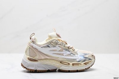 Corporate Off-White Ow Be Right Back Round Toe Lace-Up Low-Top Lifestyle Casual