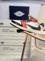 Company-Level Top-Layer Leather Jordan Air Jordan 1 Low Aj1 Low-Top Series Baske