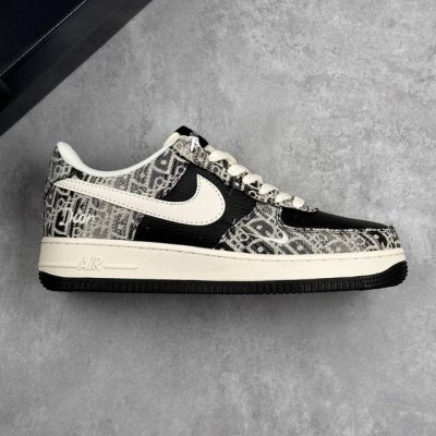 Local Core Private Nike Air Force 1 '07 Low Dior Collaboration Patterned Black A
