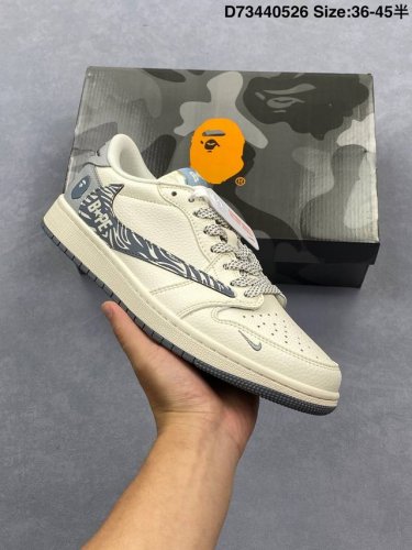 Corporate Aj1 Travis Scott X Air Jordan 1 Reverse Mocha Aj1 Joe 1 Ts Lightning J