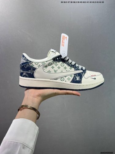 Corporate-Level Nike Air Jordan 1 Low Custom Color Matching Custom Aj Joint-High