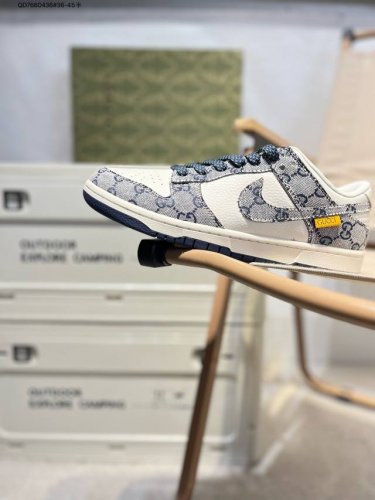 Nike Sb Dunk Low Gucci Collaboration Anniversary Premium Custom Low-Top Casual S