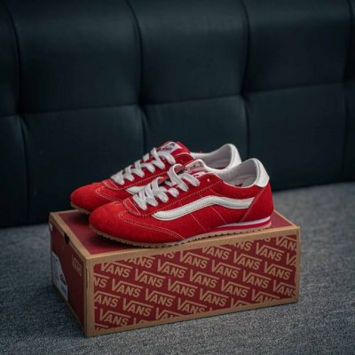 Core Private Vans Super Lowpro Red Retro Thin-Soled Series, Inspired By The Clas