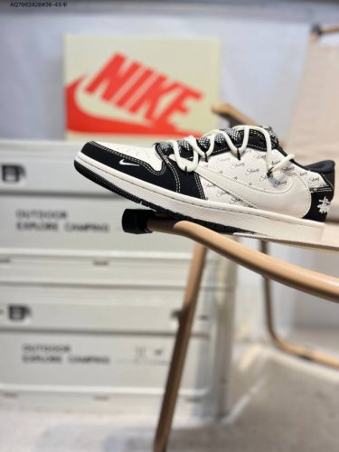 Company-Level First Layer Pistusi X Jordan Air Jordan 1 Low Aj1 Low-Top Series B