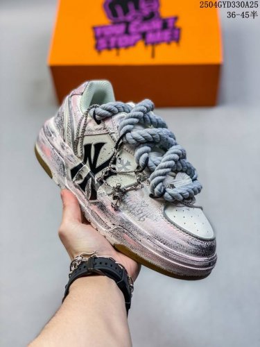 Company-Level Mlb Ny Printed Internet Celebrity Dad Shoes Graffiti Prank Inner H