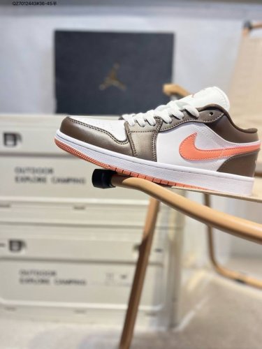 Company-Level Top-Layer Leather Jordan Air Jordan 1 Low Aj1 Low-Top Series Baske