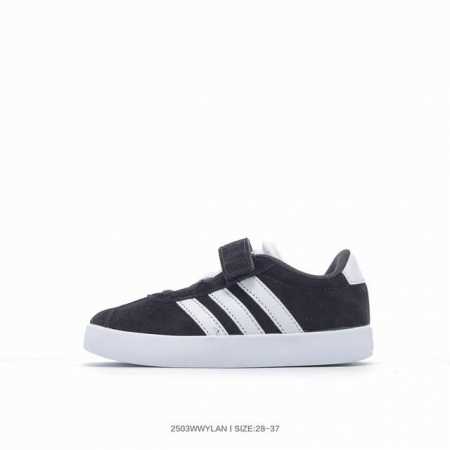 Adidas Vl Court 3.0 Shoes Tennis Sports Kids' Casual Sneakers Id9151 Size: 28 29 - Click Image to Close
