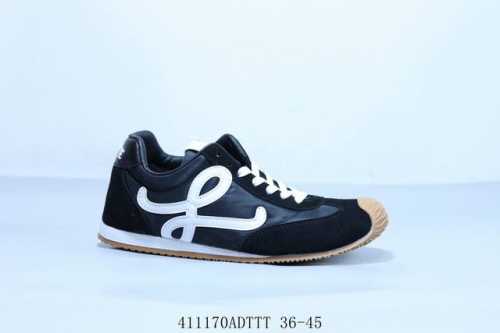Loewe Ballet Runner 2.0 Calfskin Round Toe Lace-Up Low-Top Waffle Series Lifesty