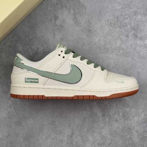 Local Core Private Nike Sb Dunk Low X Supreme Joint White Green Small Hook Low-T