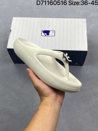 mlb Slippers Korean Yankees Ny Letter Thick Bottom Heightening Summer Versati