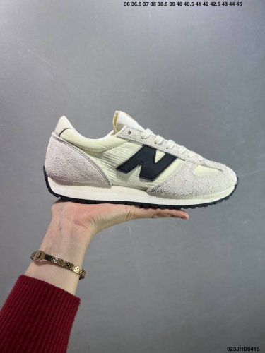 Company-Level New Balance Nb 471 Series Fabric Cow Split Leather Retro Fashion N