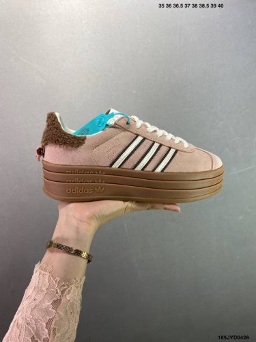 Company-Level Adidas Adidas Gazelle Bold W Low-Top Retro Versatile Casual Sports