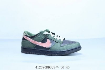 Nike Sb Dunk Low Pro Retro Low-Top Casual Skateboarding Shoes Black/Green Produc