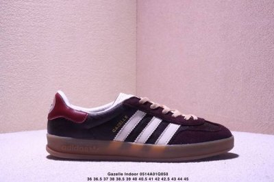 Adidas Originals Gazelle Indoor Retro Three-Stripe Slip-Resistant Transparent Ru