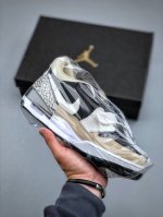 Nike Air Jordan Legacy 312 Low Tea-Brown Black Cracked Pattern, Original Factory