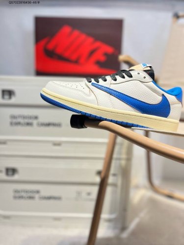 Company-Grade Top-Grain Leather Jordan Air Jordan 1 Low Aj1 Low-Top Basketball S