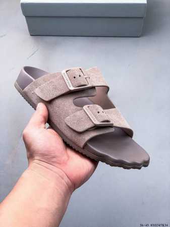 German Century-Old Renowned Footwear Brand Birkenstock Zurich Series Black Suede - Click Image to Close