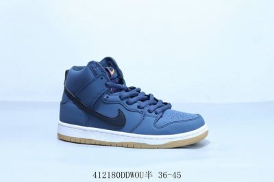 Nike Sb Dunk Low Pro Retro High-Top Casual Skateboarding Shoes Black/Blue, Produ