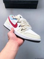 Company-Level First Layer! Nike Air Jordan 1 Low Aj1 Jordan 1 Deconstructed Stra