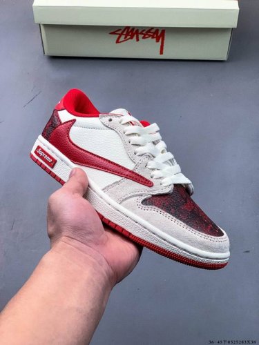 Company-Level First-Layer Nike Air Jordan 1 Low Aj1 Joe 1 Low-Top Trendy Slow-Mo