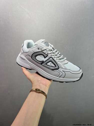 dior B30 Mesh Low-Top Sports Casual Shoes. This Series Is Made Of Black Mesh