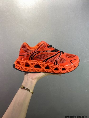 Company-Grade Dior Mesh Fabric Low-Top Casual Sneakers. This Series Features Bla