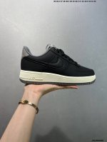 Company-Level Nike Air Force 1 Low 07 Dark Pewter Black Original Last And Paperb