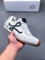 Loewe Ballet Runner 2.0 Calf Leather Round-Toe Lace-Up Low-Top Casual Shoes. Loe