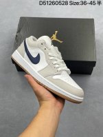 air Jordan 1 Low Low-Top Gray, White And Blue Aj1 Jordan 1 Generation Aj1 Jor